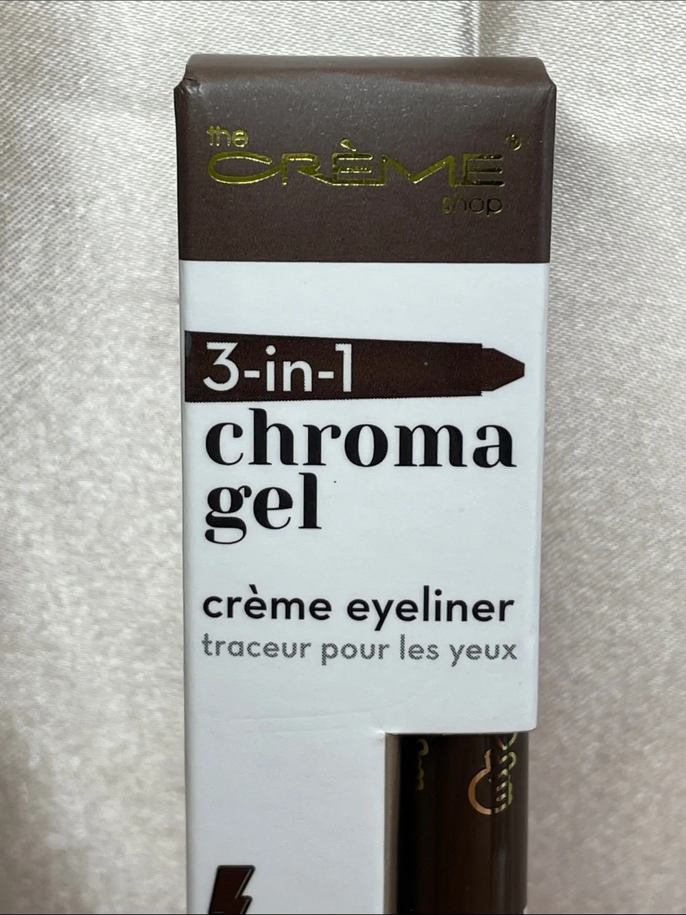 The Crème Shop 3 In 1 Chroma Gel Creme Eyeliner in Mocha - NIB